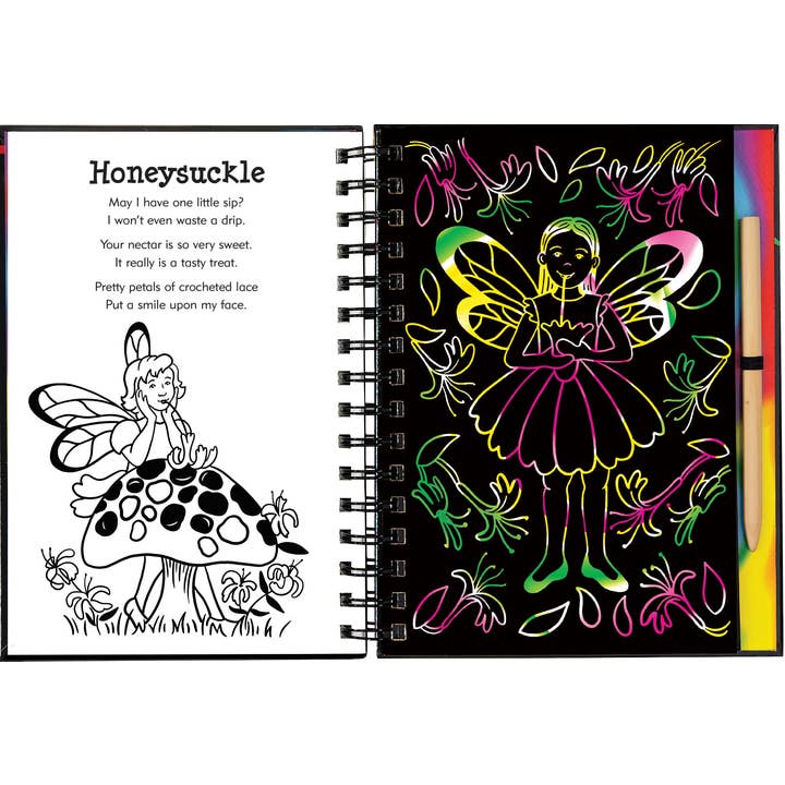 Peter Pauper Press - Wholesale Sketchbook/Sketchpad - Garden Fairies Scratch and Sketch