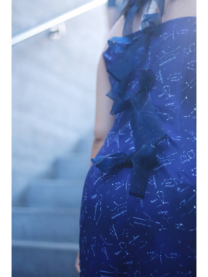 Art by Physicist - Wholesale Dress - Women's - Starry Night dress with fairy lights