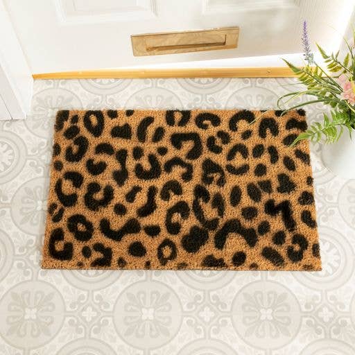Leopard Print Doormat for wholesale by Artsy Mats