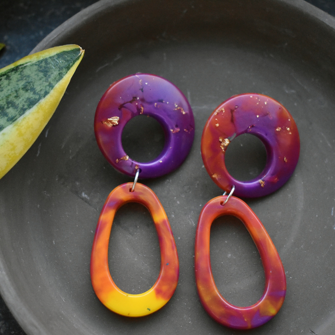 Martita's Creation - Wholesale Dangle Earrings - Custom Handmade Earrings with Acrylic Paint1