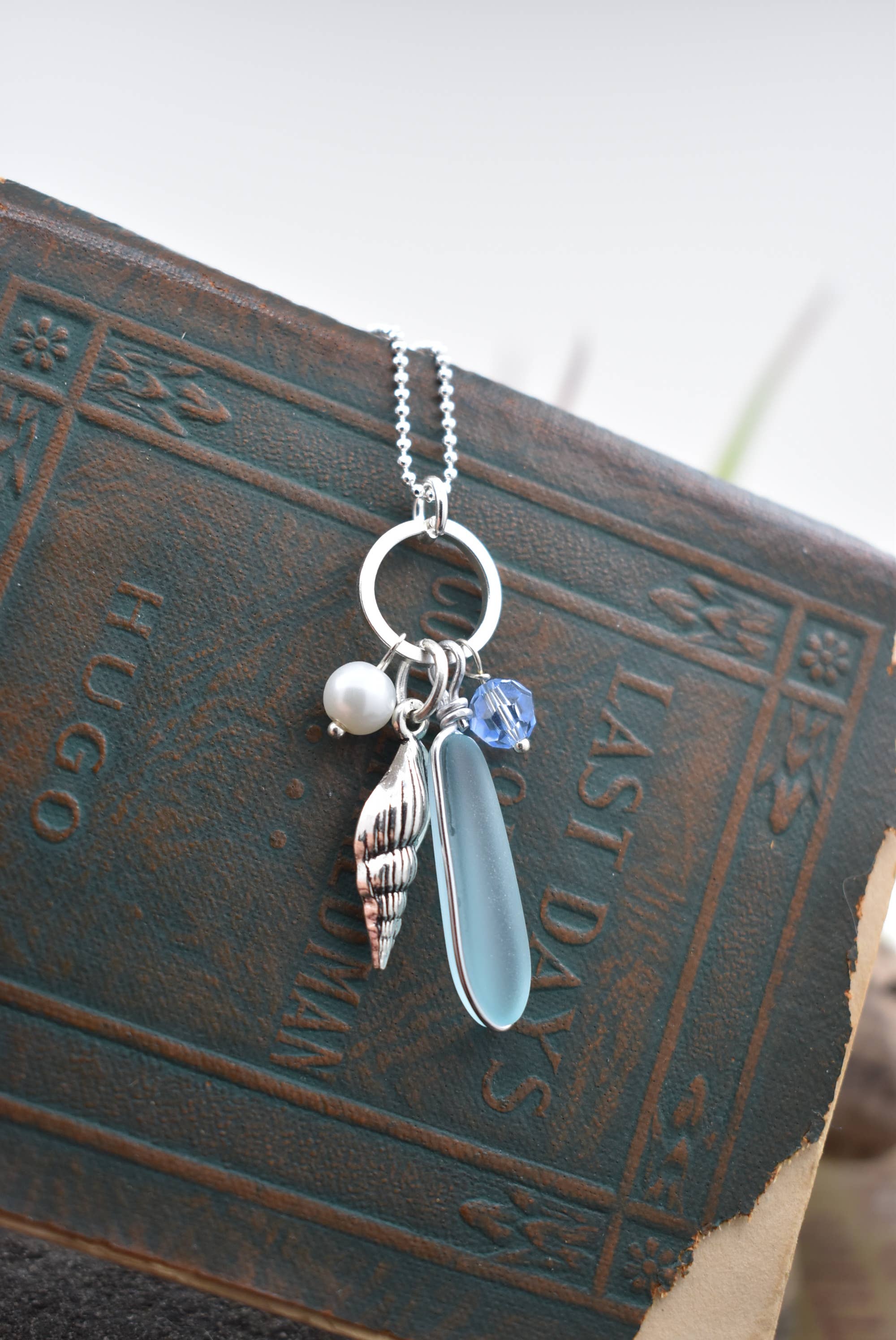 Whitelotus Design - Wholesale Pendant/Charm Necklace - Ocean treasures charm pendant -  sea glass jewelry  2