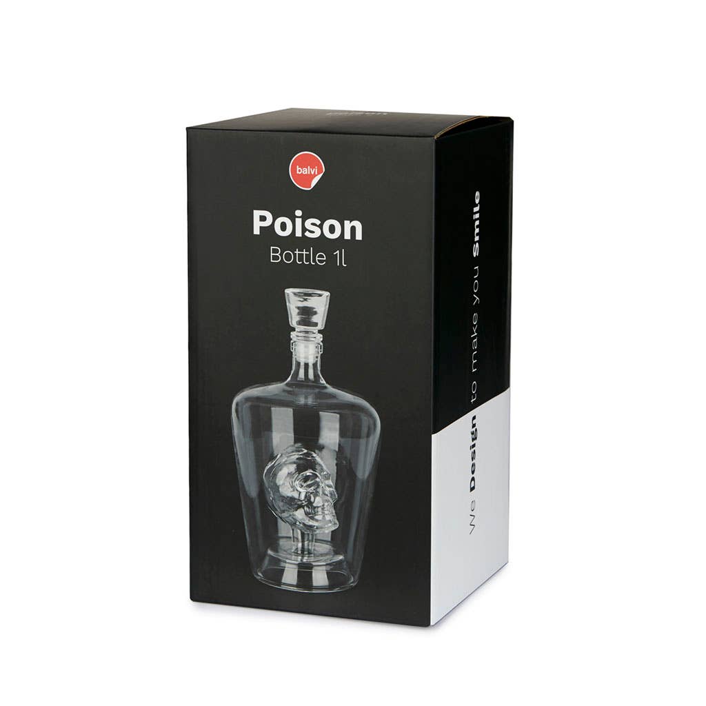 Balvi - Wholesale Decanter - Liquor bottle, Poison, 1 L, glass3