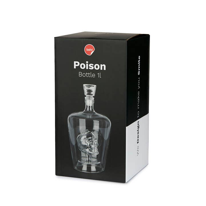 Balvi - Wholesale Decanter - Liquor bottle, Poison, 1 L, glass3