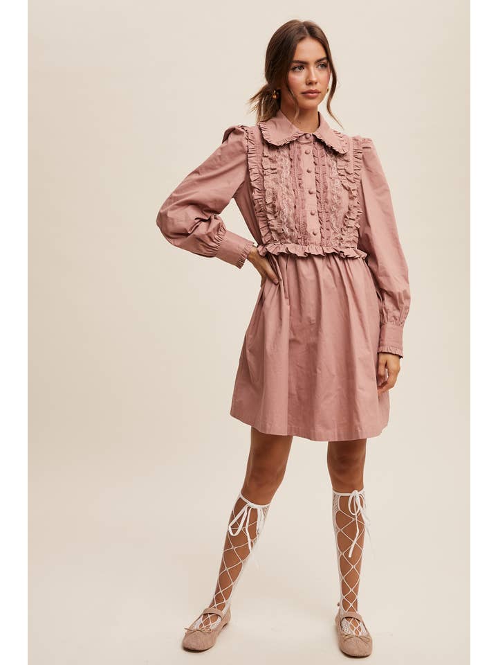 Listicle - Wholesale Dress – Women's - Floral Ruffle Mini Dress31