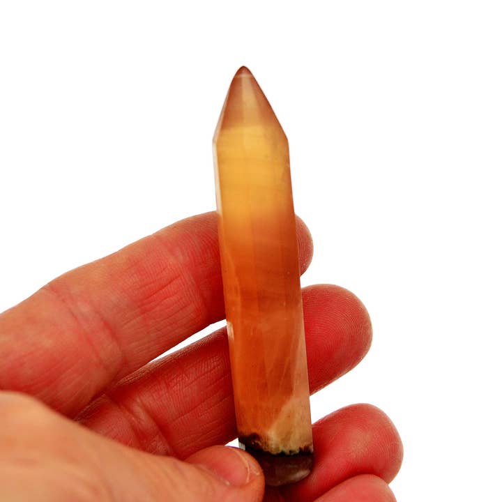 Kaia & Crystals - Wholesale Spiritual Stone/Crystal - Honey Calcite Small Crystal Point (65mm - 70mm)4