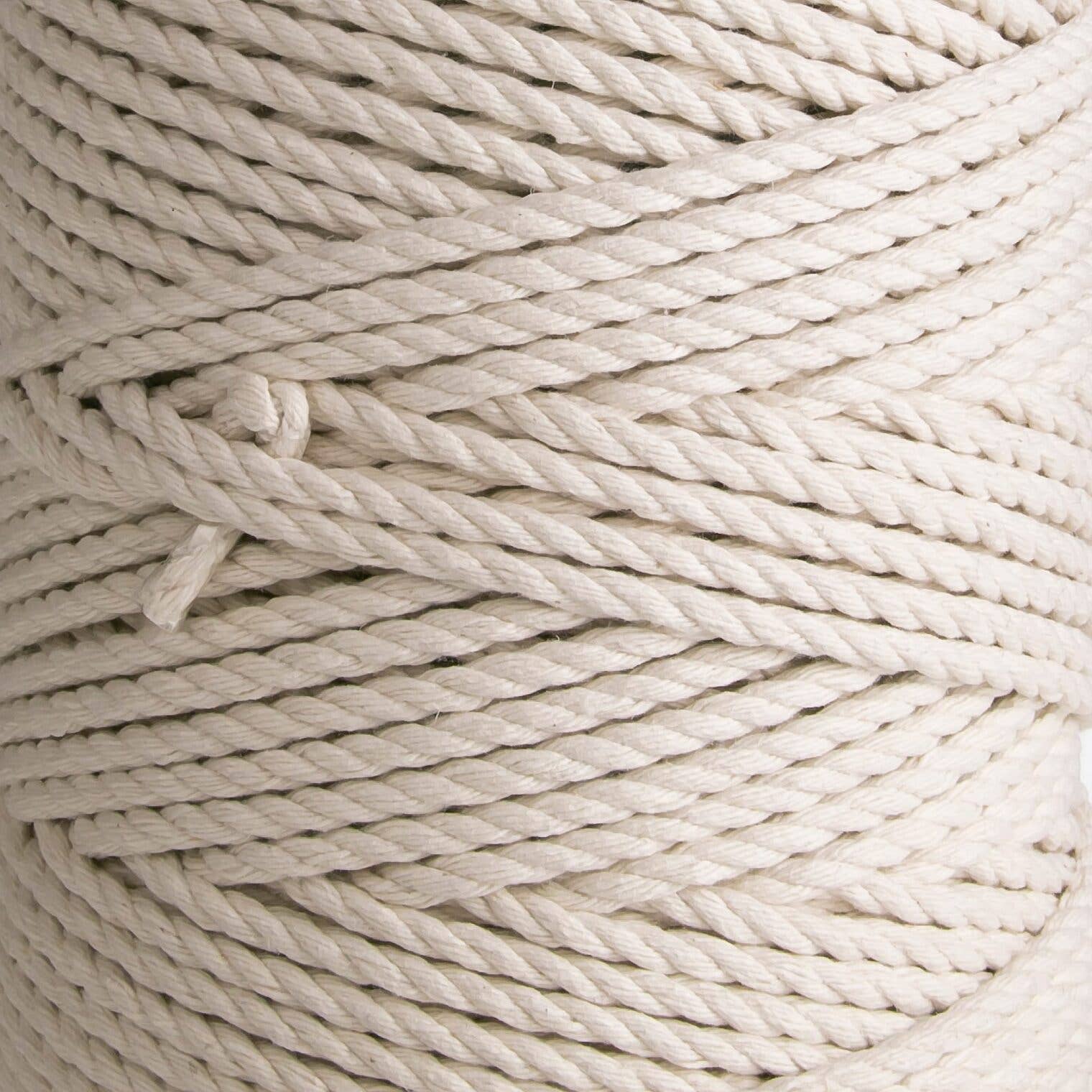 MB Cordas - Wholesale Yarn - 5MM 3 Strand Twisted Macrame Cotton Rope 240m NATURAL 2kg macrame rope3