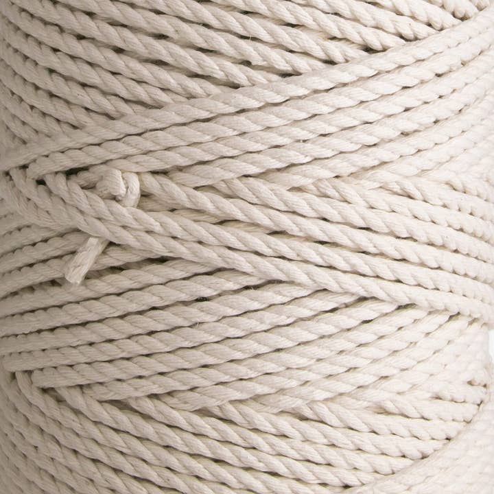 MB Cordas - Wholesale Yarn - 5MM 3 Strand Twisted Macrame Cotton Rope 240m NATURAL 2kg macrame rope3