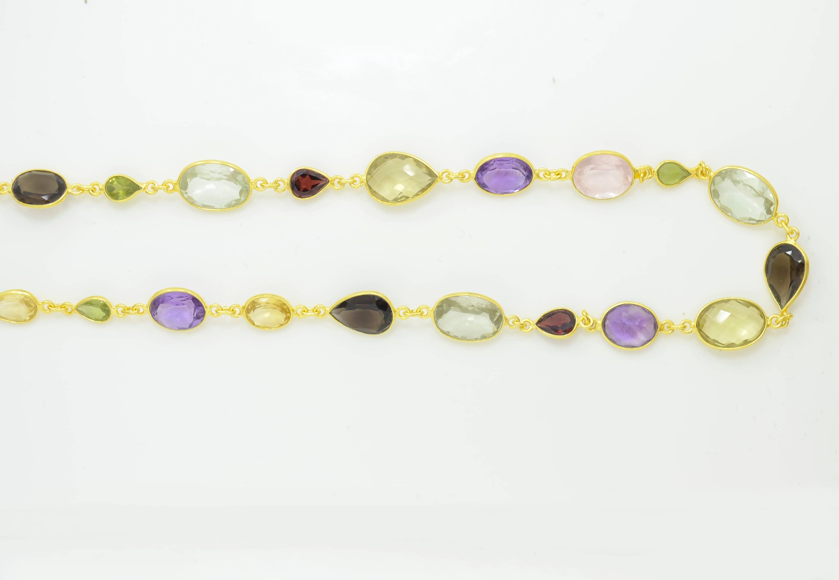 Schmuckoo Berlin - Wholesale Pendant/Charm Necklace - Natural Colourful Gemstone Gold Plated Necklace2