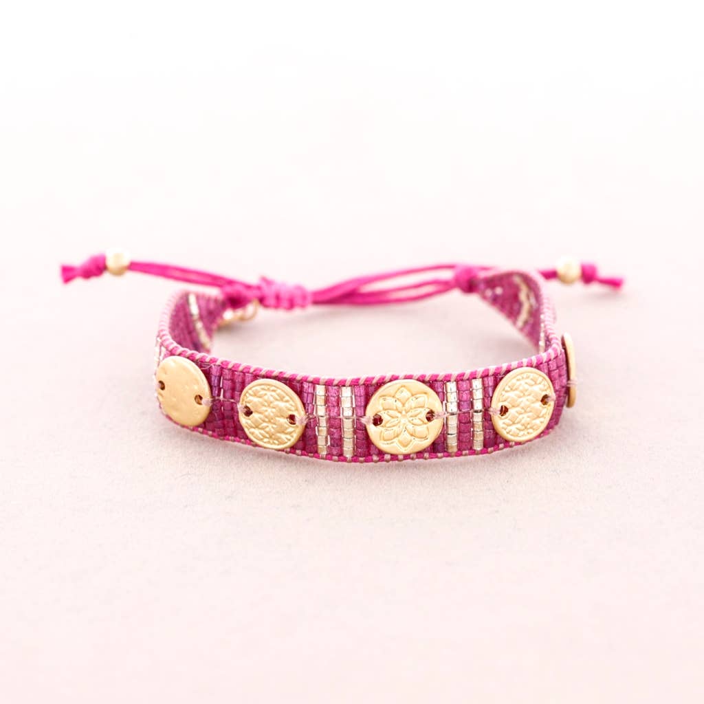 Sonata – Joias personalizáveis por atacado – Pulseira Macramé com Ornamentos de Metal Miyuki Miyuki2