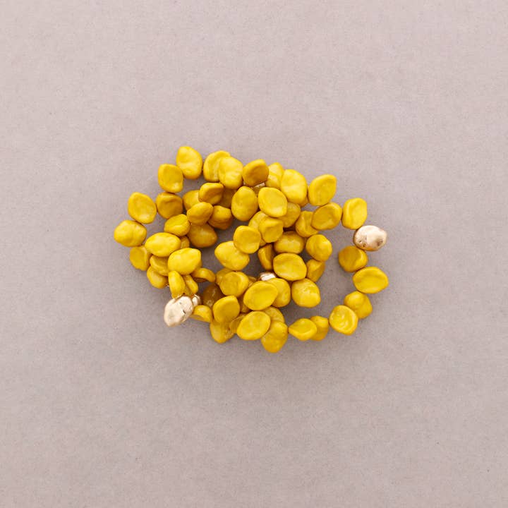 Sonata - Wholesale Beaded Bracelet - 4-Strand Bracelet with Metal Resin Beads4