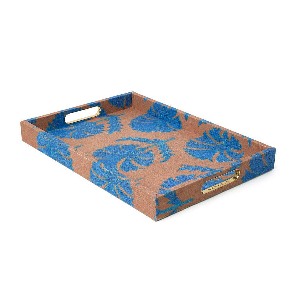 St. Frank - Wholesale Decorative Tray - Turquoise Daisy Suzani - Large Tray0