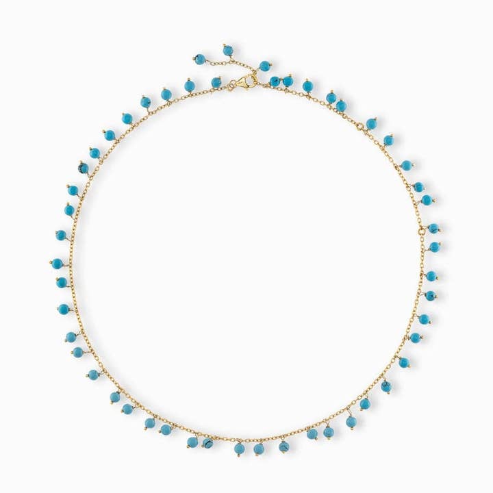 Collier Moira en turquoise pour la vente par Laura Foote Designs