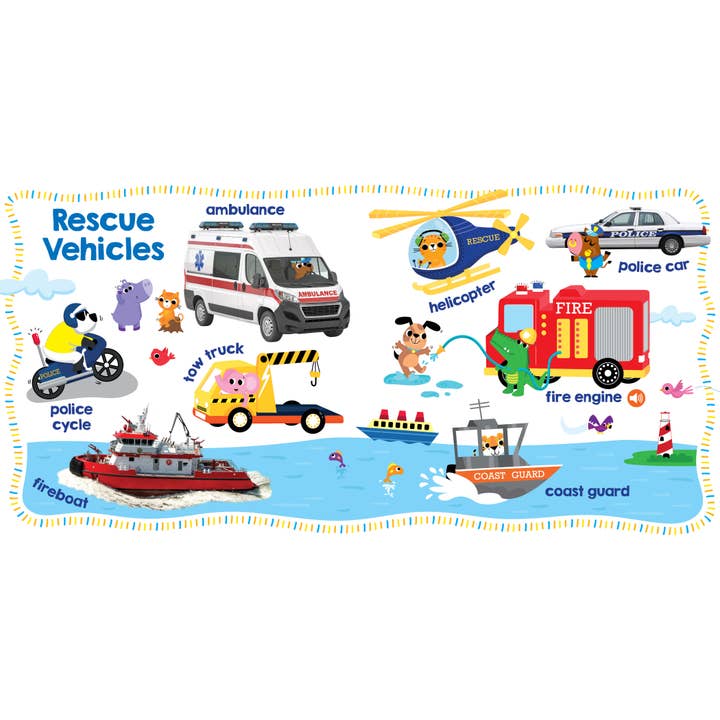 Kidsbooks Publishing - Wholesale Book - Kids - Let's Get Talking: Vehicles (6-Button Sound Book)