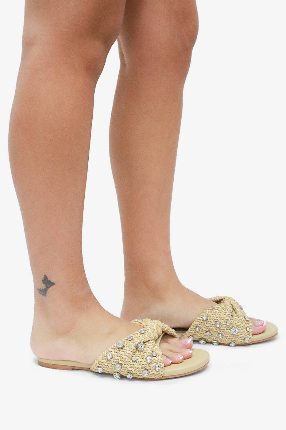 Lemonade Shoes - Vente Sandales – femme - MAYLEEN - Sandales à enfiler en raphia avec perles, style méditerranéen7