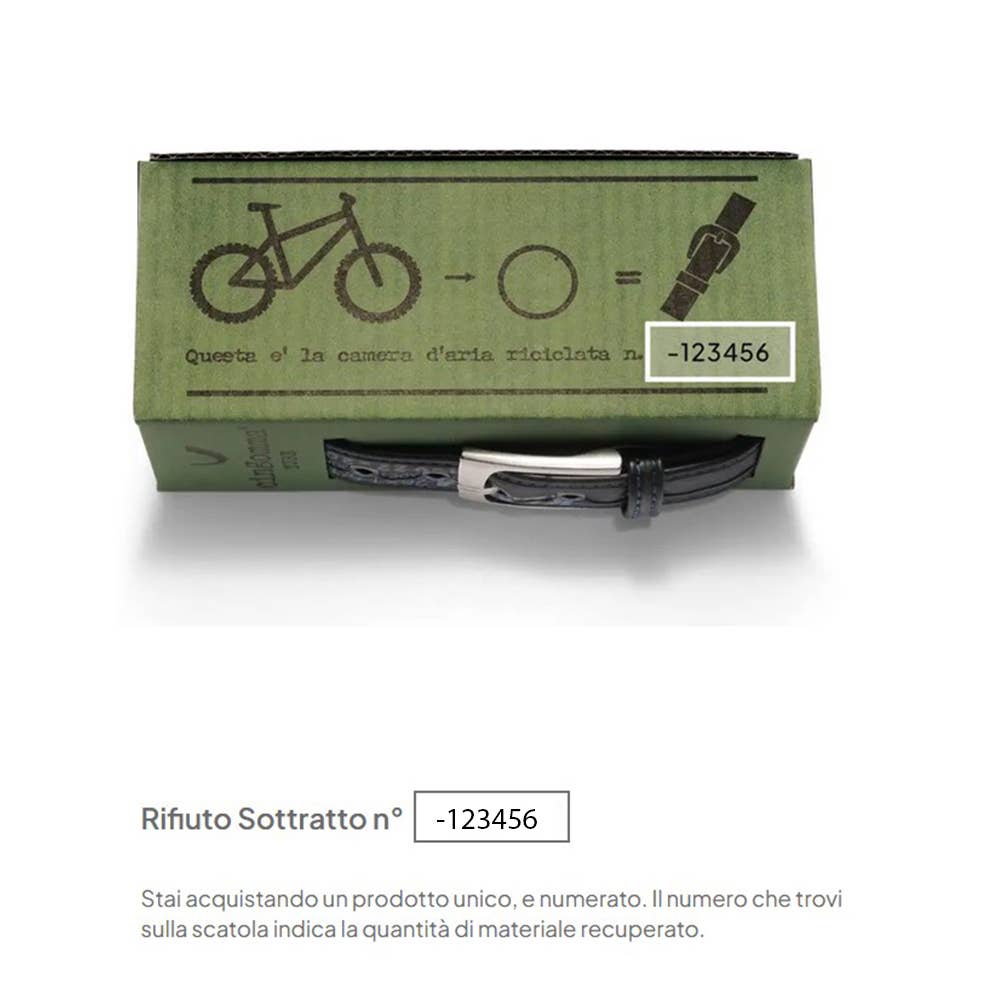 Cingomma - Wholesale Belt - Unisex - Handcrafted recycled belt made in Italy No. 2185292