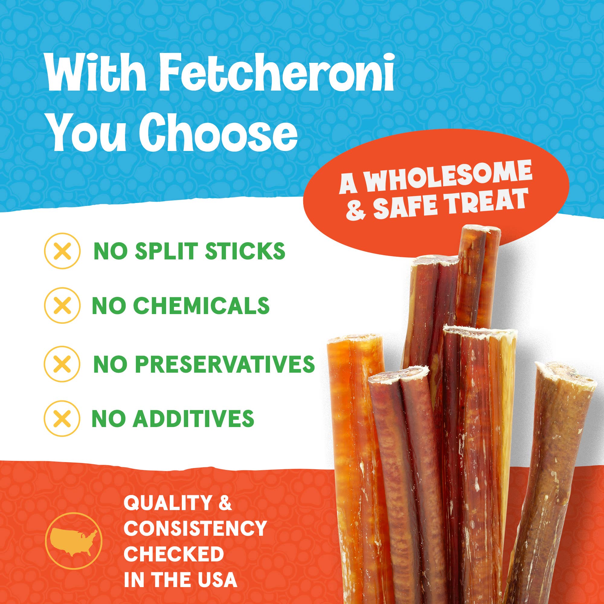 FETCHERONI - Wholesale Pet Treats - Dog - Bully Sticks Standard for Dogs2