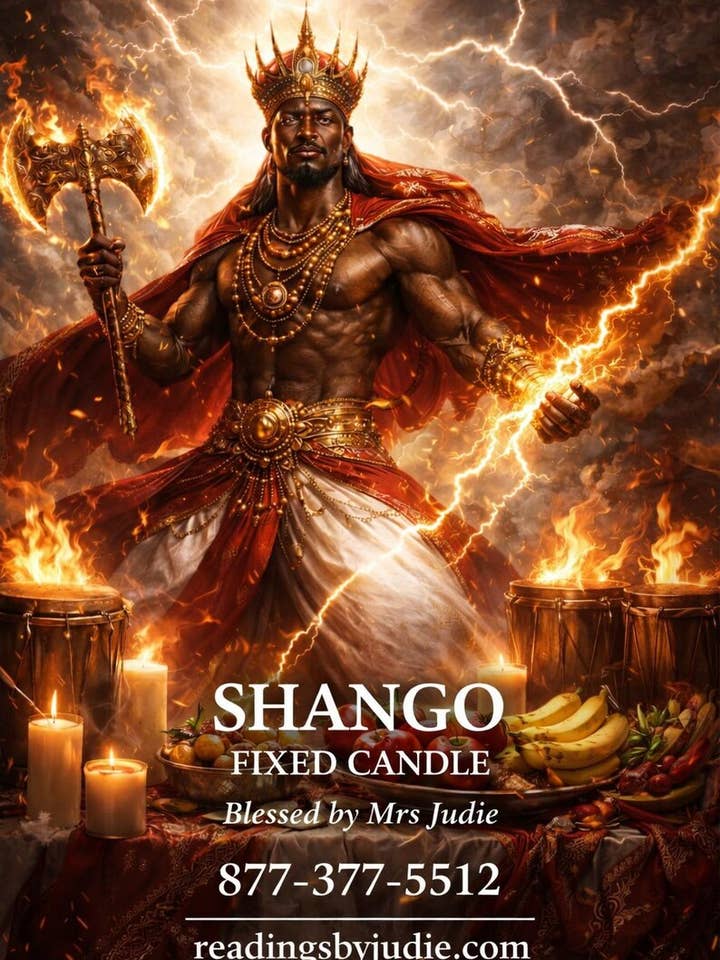 Shango 7-dages fast lys for engroshandel hos Readings by Judie Team