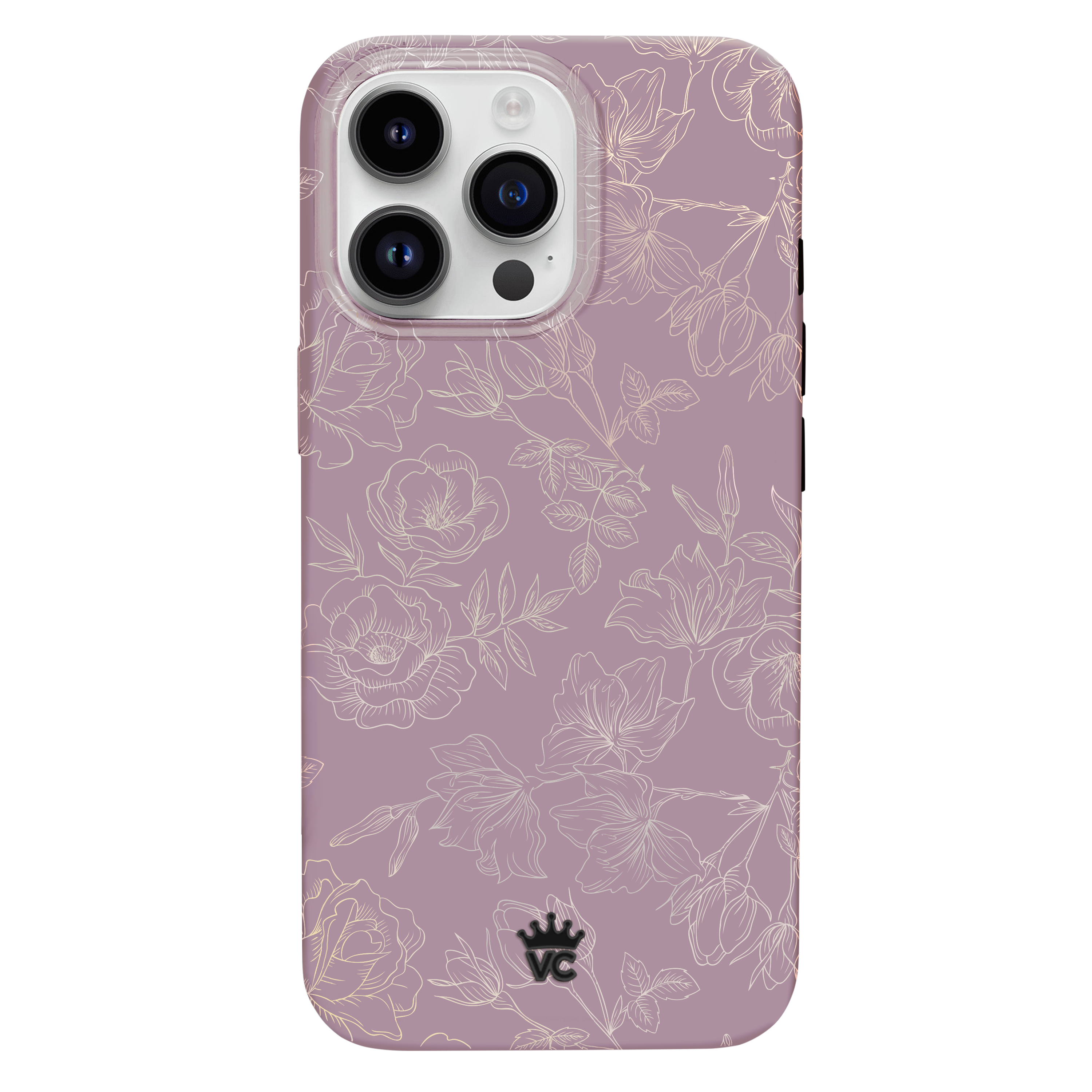 VELVET CAVIAR - Wholesale Phone Case - Women's - iPhone 15 Pro Max MagSafe Case - Dusty Rose Chrome Floral0