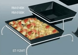 EcoQuality - Wholesale Cake Stand - 19 1/2"x17"x7" 2-Tier Stand For RM-614 RM-618, Display Melamine White0