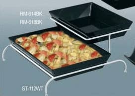 EcoQuality - Wholesale Cake stand - 19 1/2"x17"x7" 2-Tier Stand For RM-614 RM-618, Display Melamine White