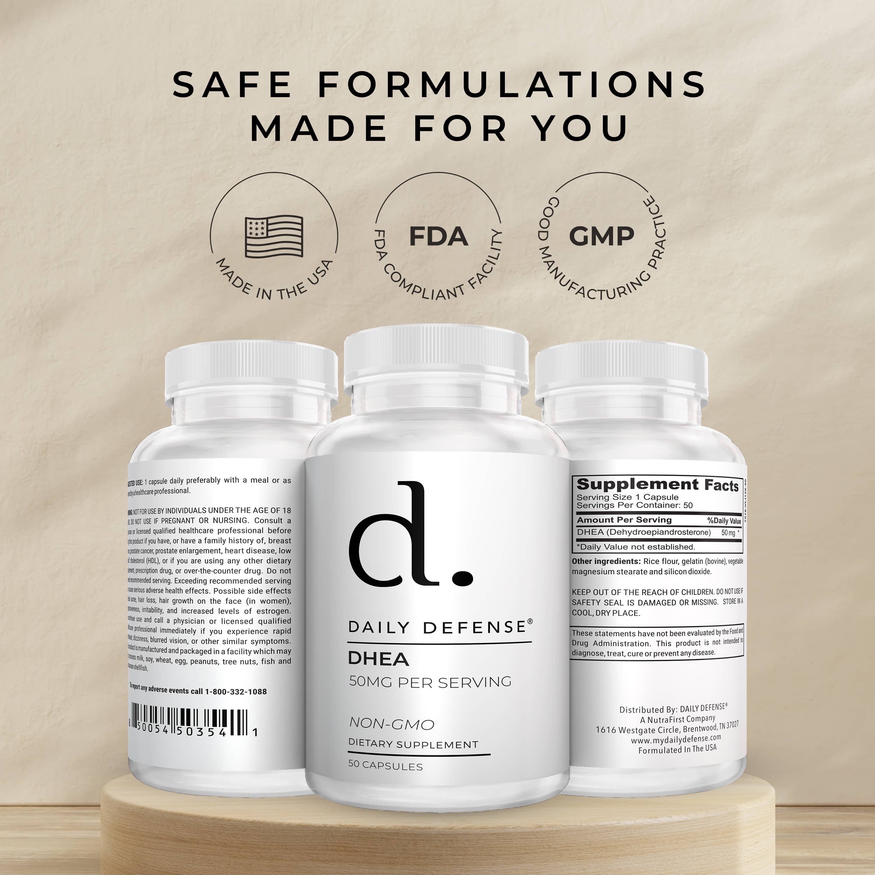 DAILY DEFENSE - Wholesale Oral Supplement/Vitamin - DHEA 50MG8