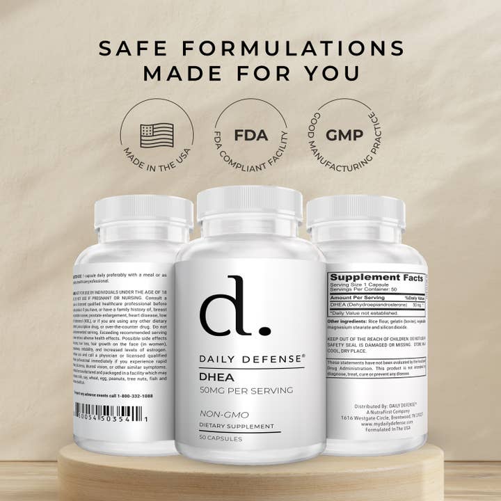 DAILY DEFENSE - Wholesale Oral Supplement/Vitamin - DHEA 50MG8