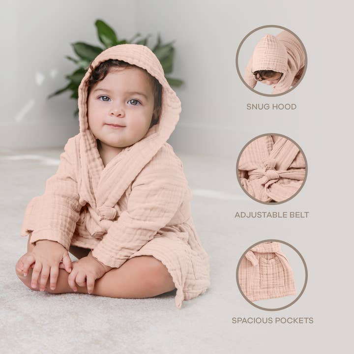 Comfy Cubs - Wholesale Robe - Kids - Muslin Bath Robe for Kids by Comfy Cubs