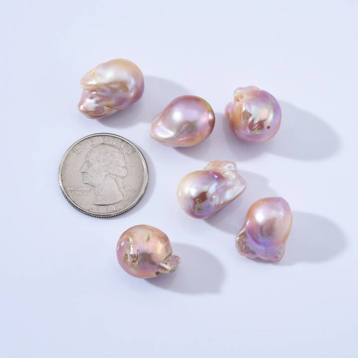 findings4uGem - Wholesale Beaded/pearl necklace - Natural Baroque Mix Color Pearl Beads Jewelry, FWP02415