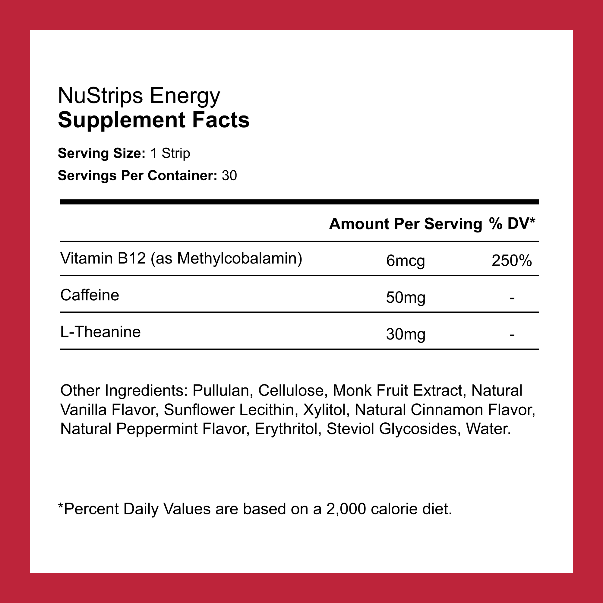 NuStrips - Wholesale Oral Supplement/Vitamin - NuStrips Energy (Cinnamon Vanilla)1