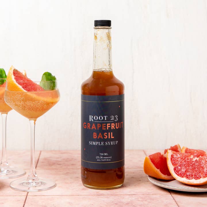 Grapefruit Basil Simple Syrup for wholesale by ROOT 23