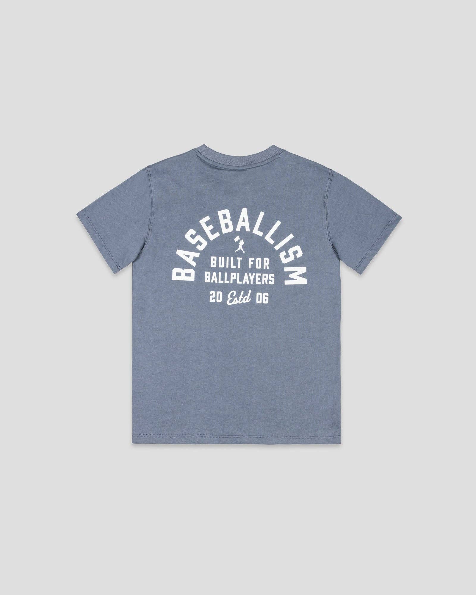 Baseballism - Wholesale Screen Printed T-Shirt - Kids - Built for Ballplayers T-Shirt - Youth0