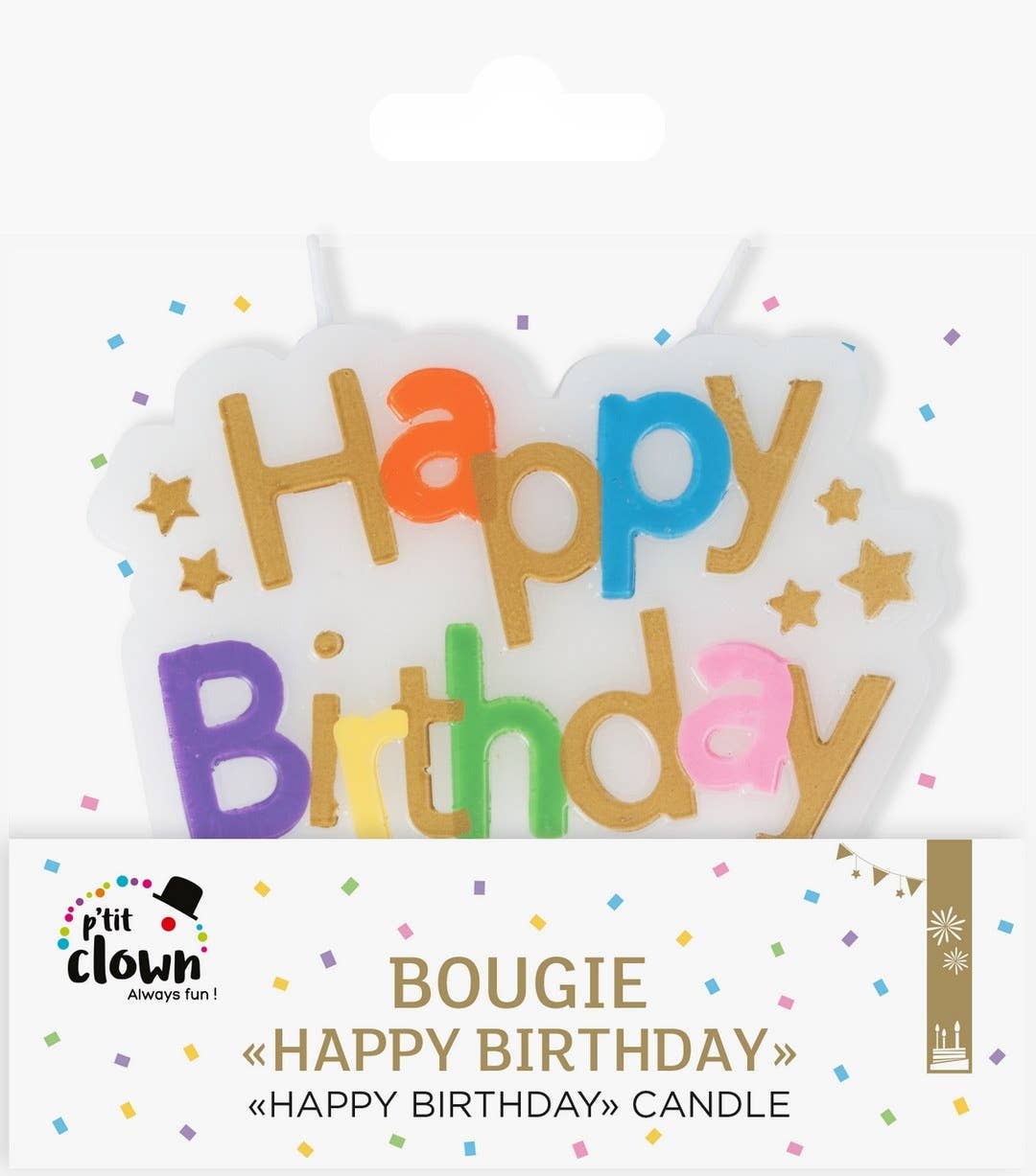 P'tit Clown - Wholesale Cake Candle - Happy Birthday Candle - Multicolor0