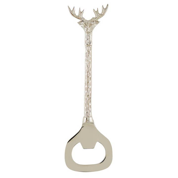 Santa Barbara Design Studio by Creative Brands - Wholesale Bottle/Wine Opener - Stag Bottle Opener - Silver