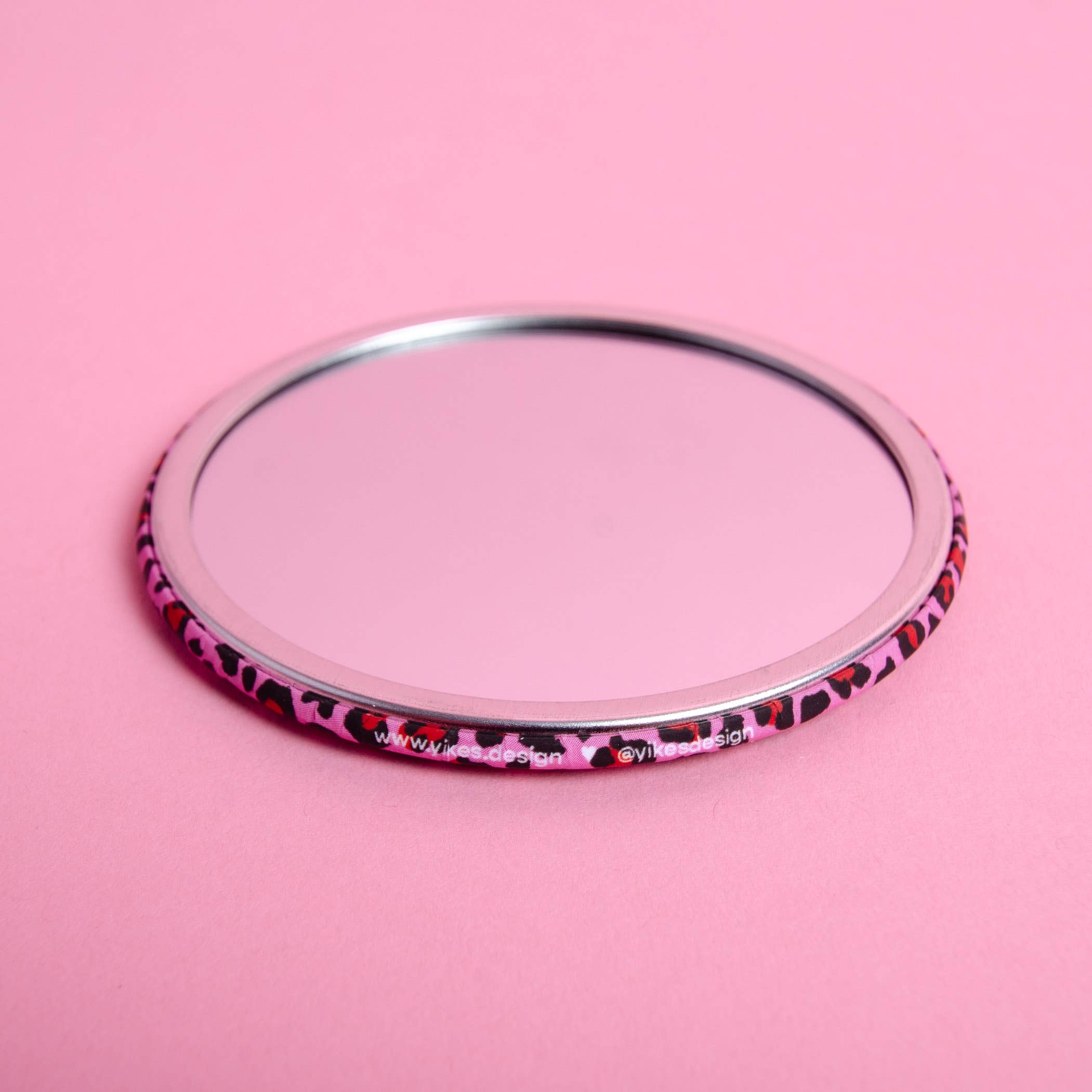 Yikes Design - Wholesale Compact Mirror - Leopard Print Pocket Mirror – 3" Inch Compact Mirror4