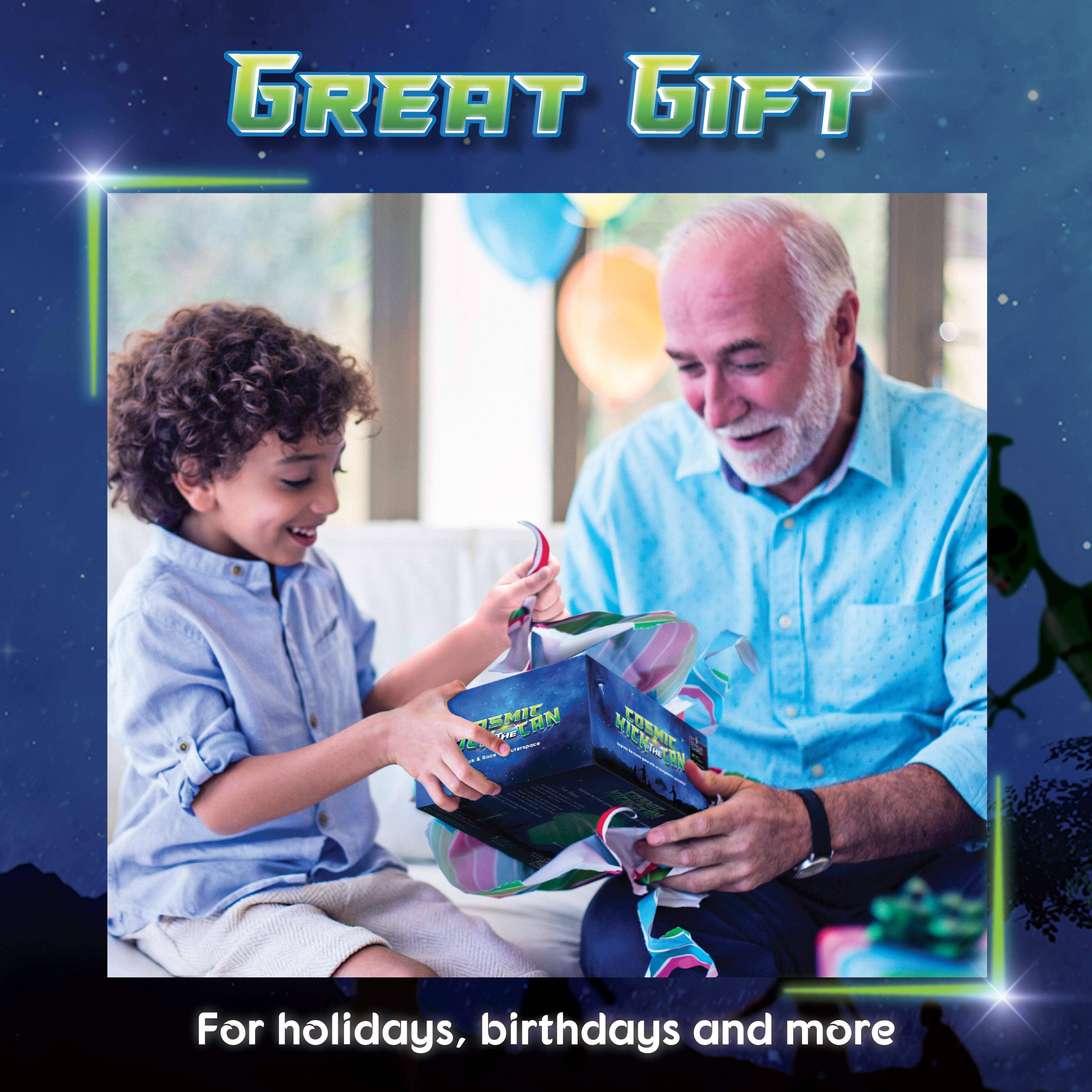 Starlux Games – wholesale Sportspel - Barn och baby – Kosmisk sparka burken - Ett självlysande utomhusleksak och spel4