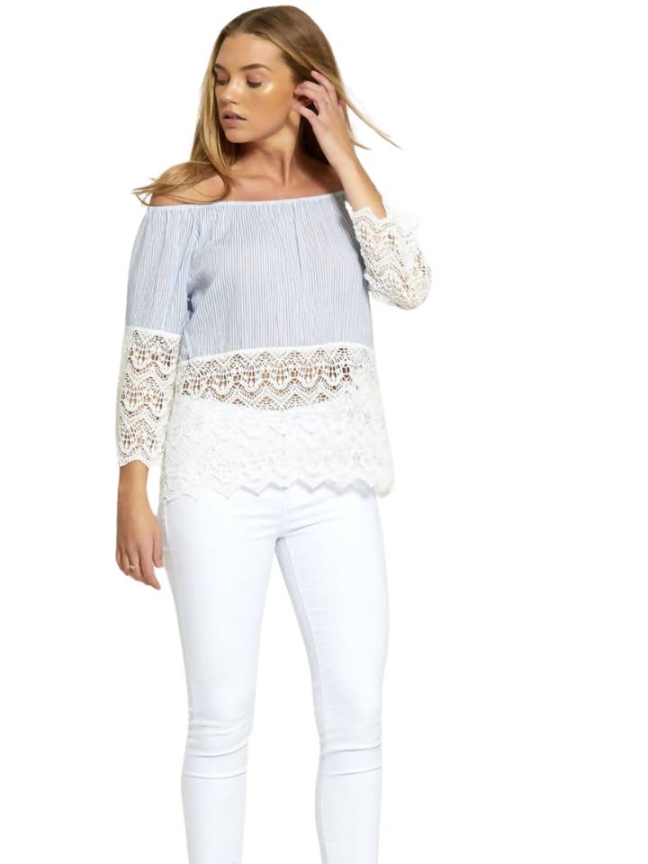 White High Waisted Skinny Soft Touch Skinny Jean With Metal Button Detail - Victoria for wholesale by Femme Luxe