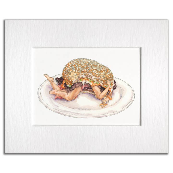La Smashburgesa Art Print for wholesale by Maridad Studio