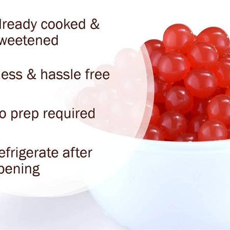 Syruvia - Wholesale Beverage Mix - 7 LB Pomegranate Flavored Popping Boba