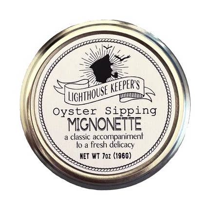 Sauce à la mignonnette à siroter des huîtres pour la vente par Lighthouse Keepers Pantry