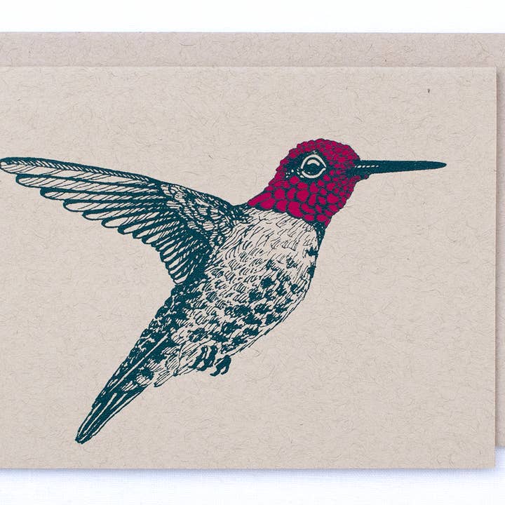 Farm and Finch Creative - Wholesale Everyday Greeting Card - Anna's Hummingbird Card3