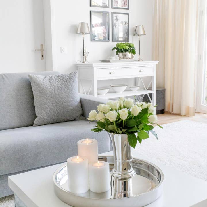 EDZARD - Wholesale Serving tray - Tray Serving Tray Alaska, Round, Stainless Steel4