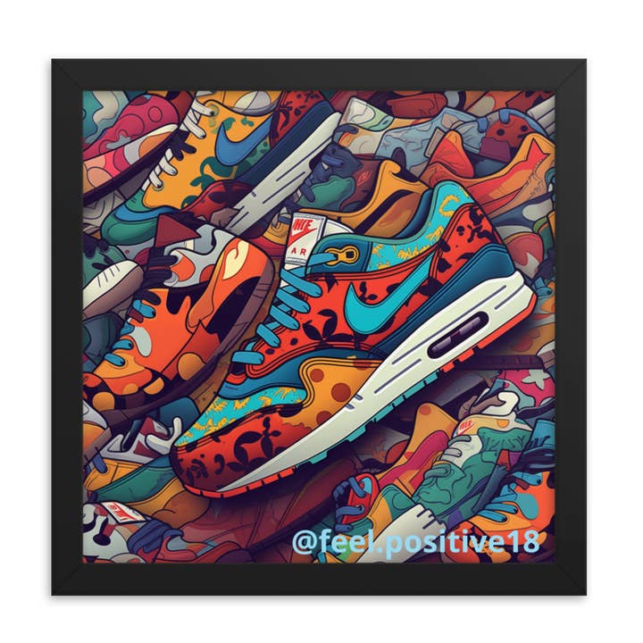 It's a shoe thing Art with frame for wholesale by Feel.positive18
