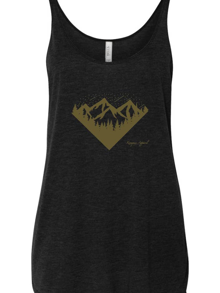 Wilderness Flowy Tank for wholesale by Kompass Apparel