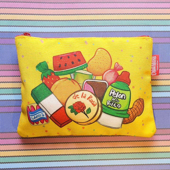 Dulces Pouch for wholesale by Cynthia Navarro Illustration