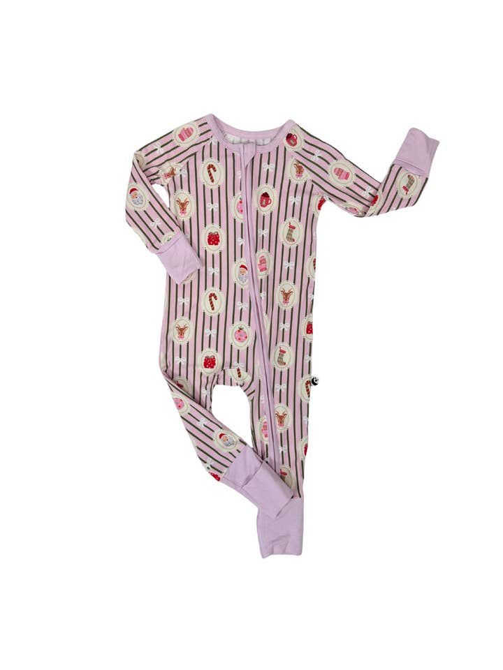 Mini Moon - Wholesale Sleepsuit - Baby - Sugar Plum Lane - Zipper Footie Pajamas1
