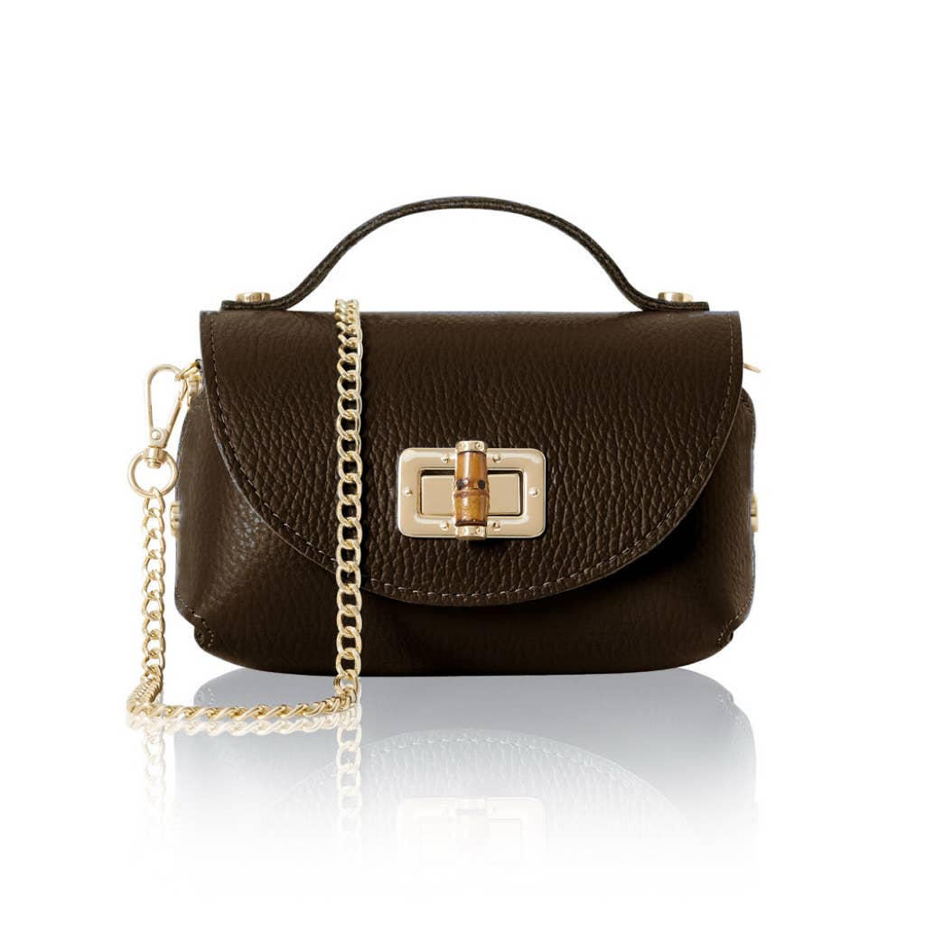 MONTTE DI JINNE - Wholesale Crossbody Bag - Women's - Chic Mini Top-Handle – Italian Handmade Leather Crossbody1