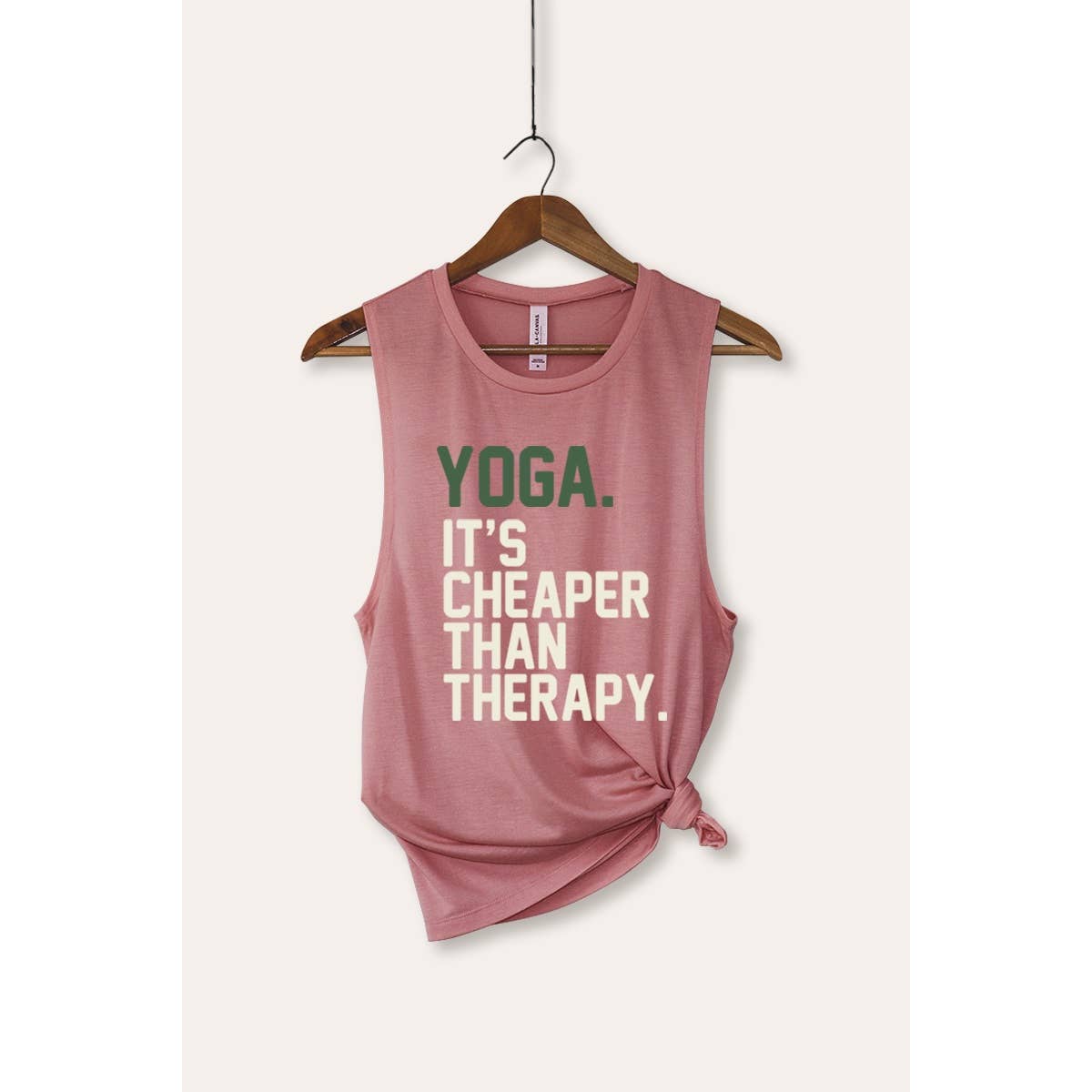 PINK NABI – wholesale Tank top – Women′s – YOGA THERAPY TYPOGRAPHY GRAPHIC TANK TOP2