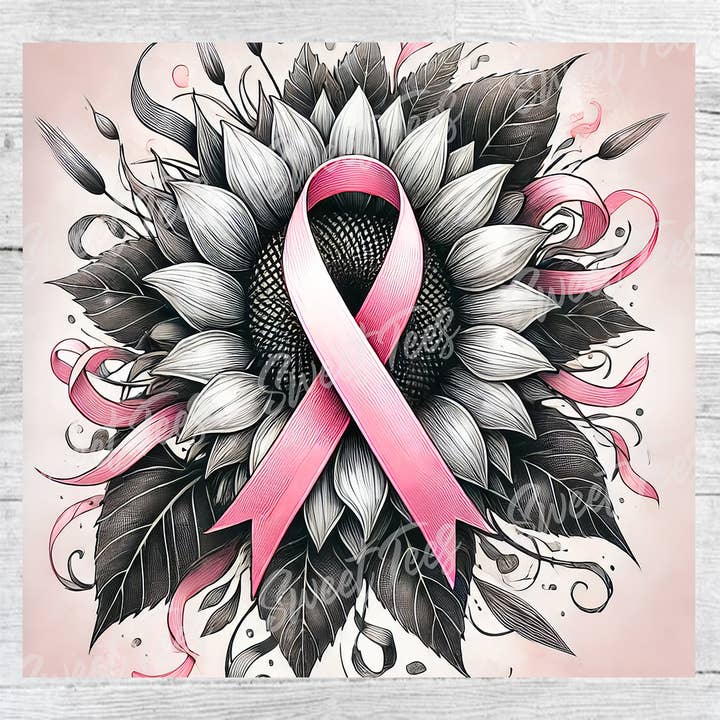 Bicchiere a sublimazione rosa per la consapevolezza del cancro al seno per la vendita all'ingrosso da parte di Sweet Tees