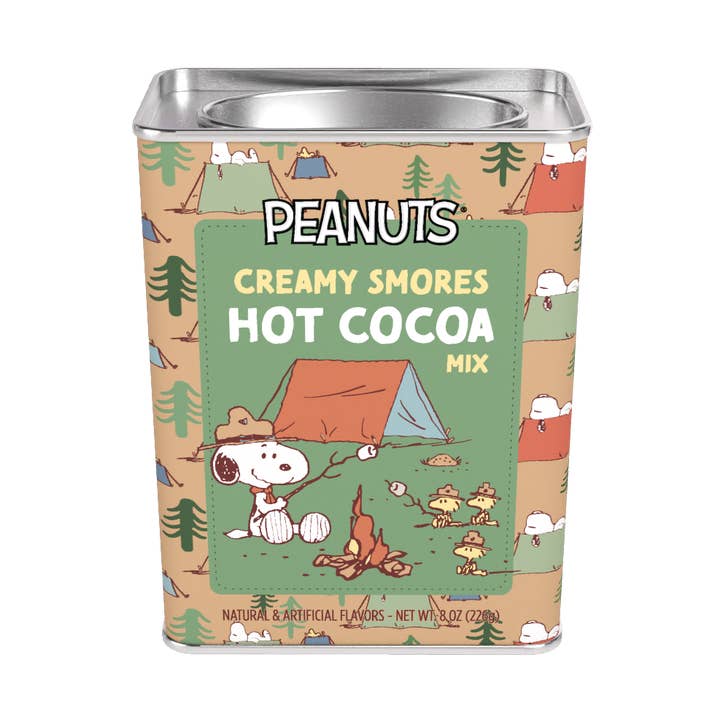 McSteven's - Wholesale Hot Cocoa Mix/Kit - Peanuts® Snoopy Camp Life S'mores Cocoa (8oz Tins)0