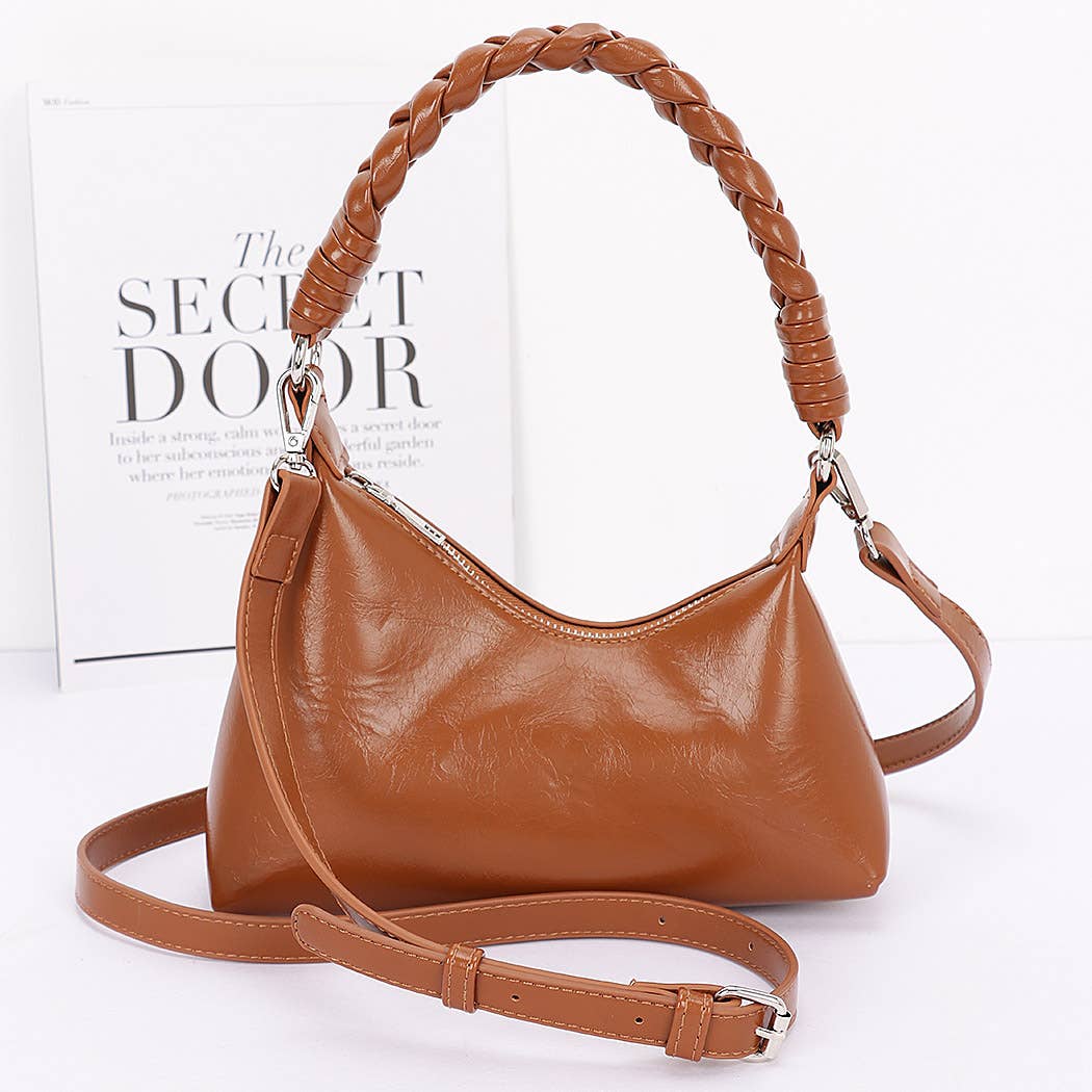 3AM BY H&D ACCESSORIES - Wholesale Shoulder Bag - Women's - Faux leather Braided Strap shoulder Bag4